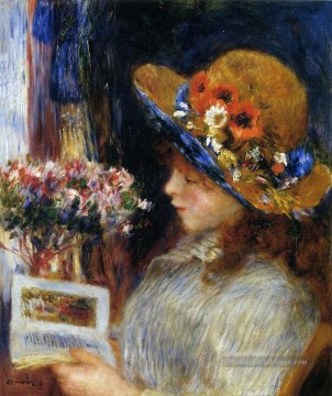  noir tableau - jeune fille lisant Pierre Auguste Renoir